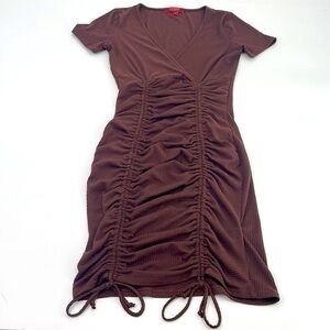 UEC Guess ribbed short sleeve t-shirt dress size XS raisin color